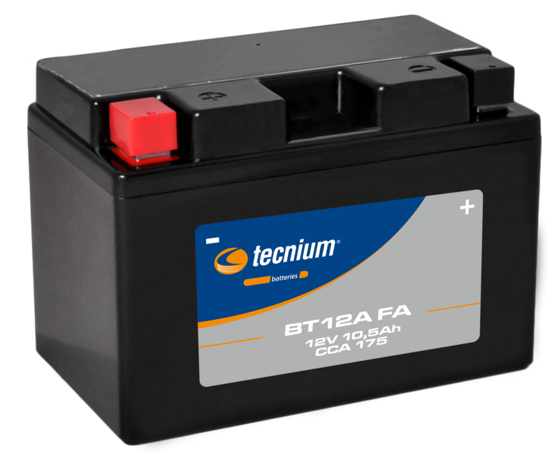 Kawasaki J 125 [TECNIUM] - Battery Maintenance Free Factory Activated - BT12A