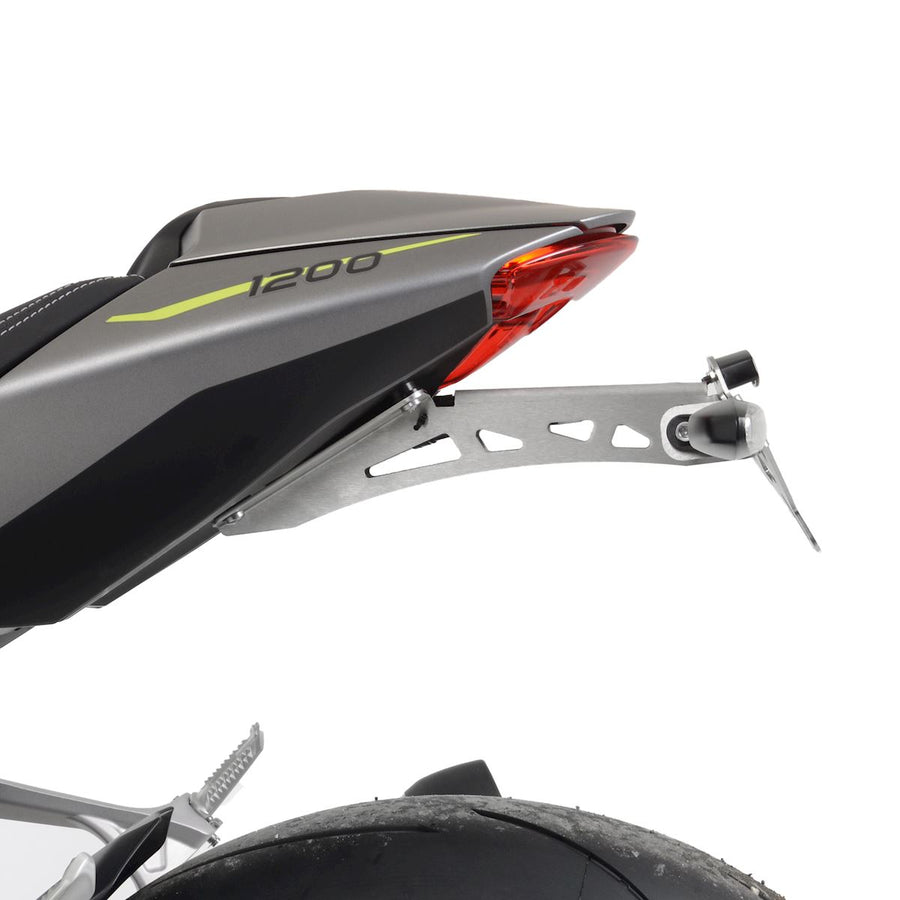 Triumph Speed ​​​​Triple 1200 RR [2022-2024] - Registreringsskylthållare - Silver Triumph Speed ​​​​Triple 1200 RS