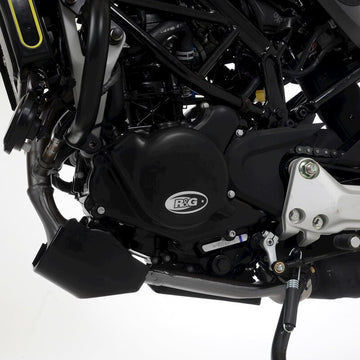 Ktm RC 125 ABS [2022-2026] - Race Series Vänster Vevhusskydd (Tändning) - Svart Husqvarna Svartpilen 125