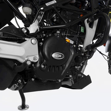 Ktm RC 125 ABS [2022-2026] - Race Series Rechte Kurbelgehäusedeckelschutz (Kupplung) - Schwarz Husqvarna Svartpilen 125