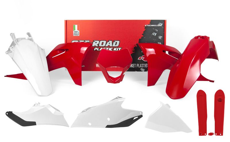GAS GAS EC 250 F [2021-2023] - Plastsats Röd/Vit GasGas EC/EC-F