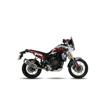 Yamaha Tenere 700 [IXIL] - MXT ljuddämpare i rostfritt stål / gavel svart - EY9067SS