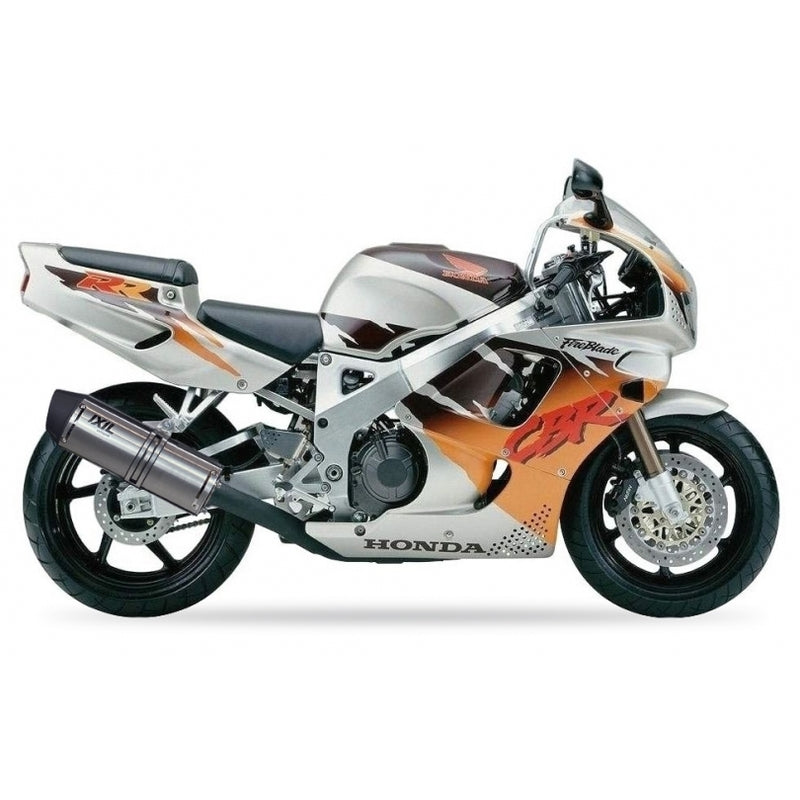 Honda Cbr 900 [IXIL] - Hexoval Endtopf Edelstahl schwarz / Endkappe Edelstahl schwarz - OH6081VSE