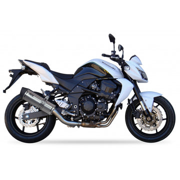 Kawasaki Z 750 R ABS Z750P [2011-2012] - Hexoval Endtopf Edelstahl / Endkappe schwarz