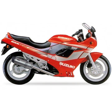 Suzuki Gsx 600 [IXIL] - Hexoval ljuddämpare rostfritt stål / gavel svart