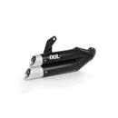 Honda CBR 500 R ABS PC44 [2013-2015] - Hyperlow ljuddämpare rostfritt stål svart / gavel aluminium - XH6333XB