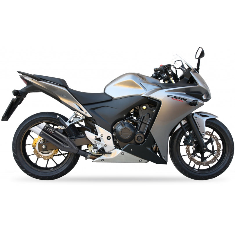 Honda CBR 500 R ABS PC44 [2013-2015] - Hyperlow ljuddämpare rostfritt stål svart / gavel aluminium - XH6333XB