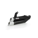 Honda Nc 750 X Dct [IXIL] - Hyperlow Endtopf Edelstahl schwarz / Endkappe Aluminium - XH6362XB-1