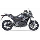 Honda Nc 750 [IXIL] - Hyperlow Endtopf Edelstahl schwarz / Endkappe Aluminium - XH6362XB-2