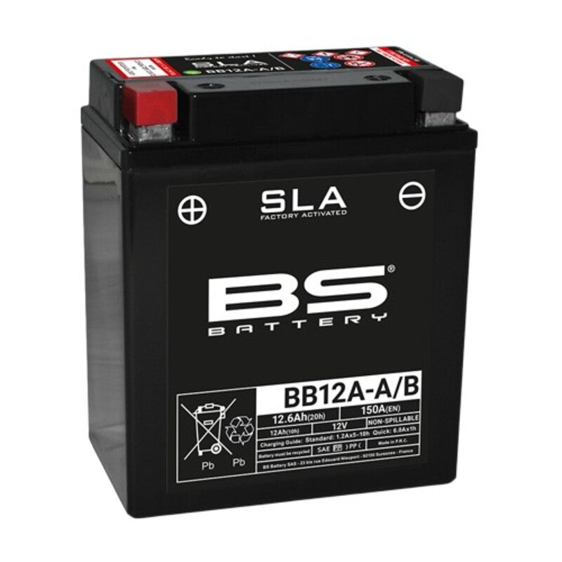 Yamaha Fz 6 [BS BATTERY] - SLA Batterie wartungsfrei werkseitig aktiviert - BB12A-A/B FA