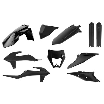 KTM 500 EXC F [2020-2023] - Plastik-Kit Schwarz - KTM EXC/EXC-F