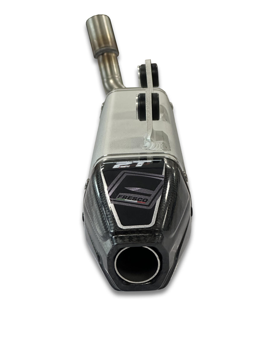 GAS GAS EC 250 [2024-2025] - Carby ljuddämpare vit aluminium/kol gavel