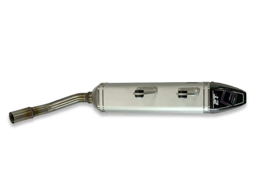 GAS GAS EC 250 [2024-2025] - Carby ljuddämpare vit aluminium/kol gavel