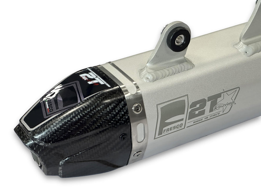 GAS GAS EC 250 [2024-2025] - Carby ljuddämpare vit aluminium/kol gavel