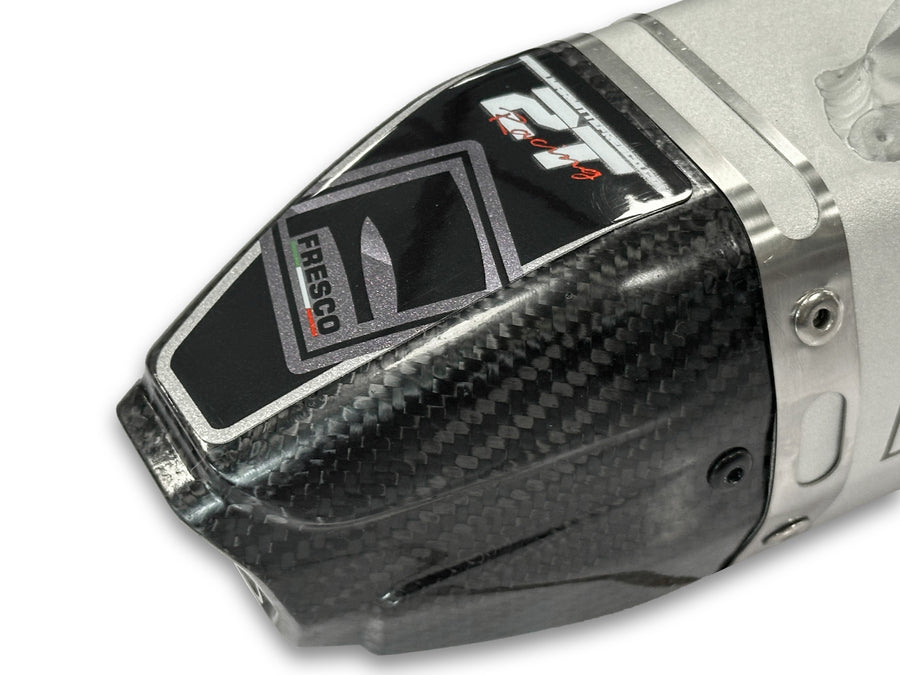 GAS GAS EC 250 [2024-2025] - Carby ljuddämpare vit aluminium/kol gavel