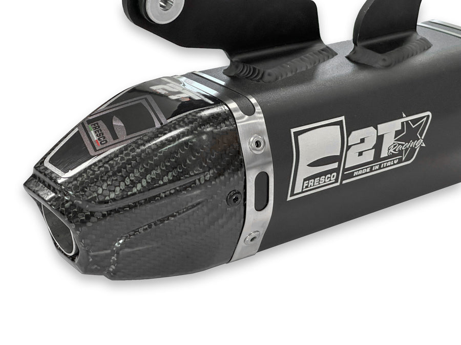 HUSQVARNA TC 125 [2023-2027] - Carby Schalldämpfer schwarzes Aluminium/Karbon-Endkappe