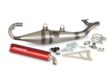 Aprilia SR Netscaper 50 2T LC - Exhaust Pro Replica MK2 Röd