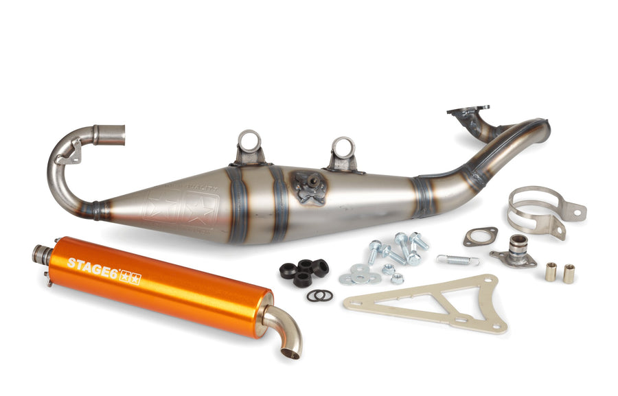 MBK Nitro 50 2T LC [–1998] - Auspuff Pro Replica MK2 Orange