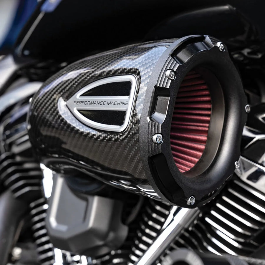 harley davidson touring [PERFORMANCE MACHINE (PM)] - C4-serien kolfiber luftfiltersats