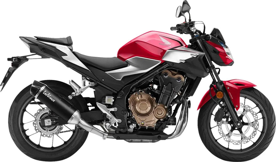 honda cb 500 [LEOVINCE] – Nero Endschalldämpfer - Edelstahl