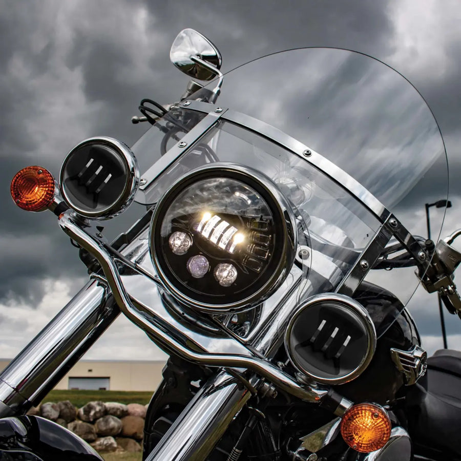 Harley-Davidson FLHS 1340 Electra Glide Sport [1987, 1990, 1994] - 4-1/2" LED-Nebelscheinwerfer – Bild 2