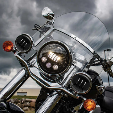 Harley-Davidson Flht 1340 Electra Glide Standard [1988, 1995] - 4-1/2" LED-dimljus - bild 2