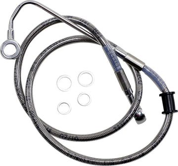 harley davidson flstc [DRAG SPECIALTIES] – Verlängerte Edelstahl-Bremsleitung