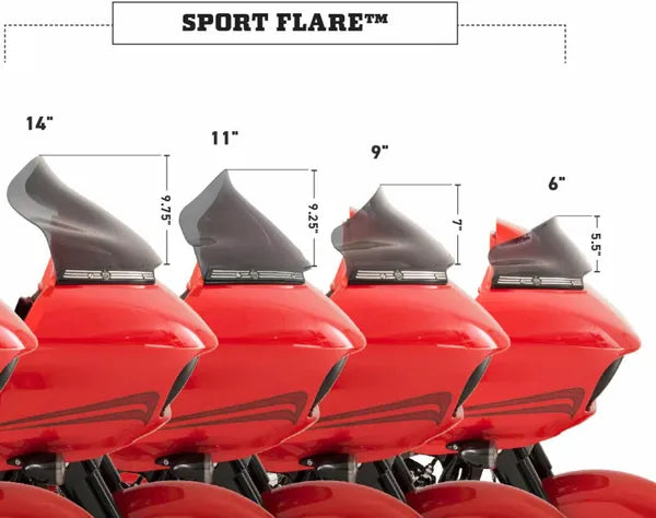 Harley Davidson Fltr [KLOCK WERKS] – Sport Flare® Windschild