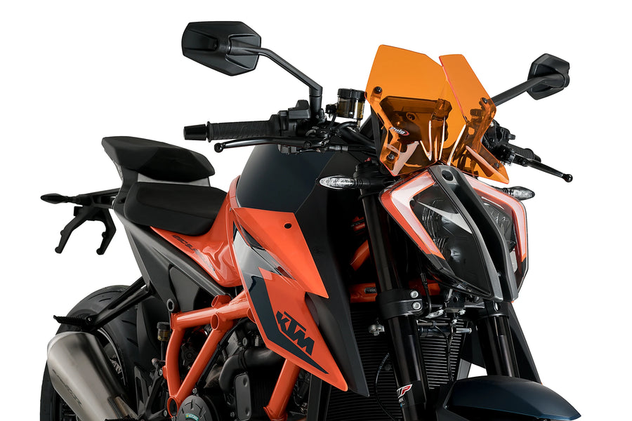 KTM 1290 SUPER DUKE R EVO [2023] - Ny generation sportvindruta | Orange | PUIG 20425T