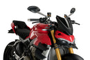 DUCATI STREETFIGHTER V4S [2024] - Ny generation sportvindruta | Svart | PUIG 20467N