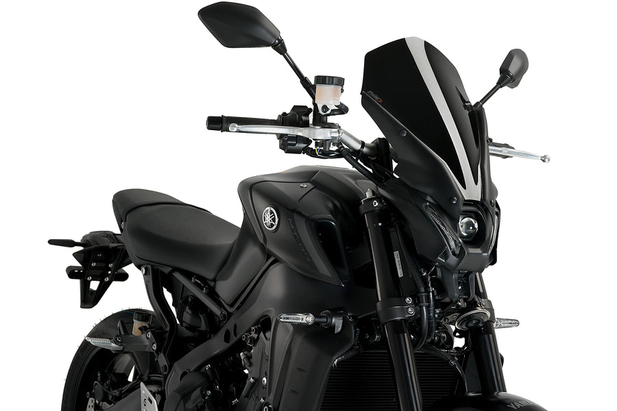 YAMAHA MT-09 SP [2023] - New Generation Touring Windshield | Svart | PUIG 20645N