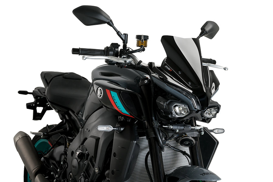 YAMAHA MT-10 SP [2025] - Ny generation sportvindruta | Svart | PUIG 21361N