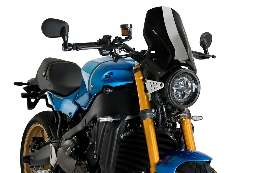 YAMAHA XSR 900 [2025] - Ny generation sportvindruta | Svart | PUIG 21431N