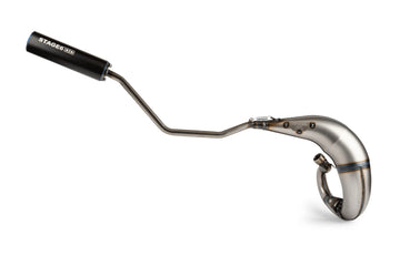 Beta RR Enduro 50 2T - Exhaust Streetrace High Mount CNC blå svart