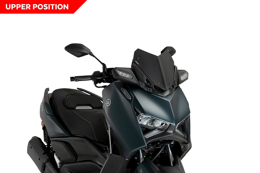 YAMAHA X-MAX 300 TECH MAX + [2024] - V-Tech Line Sport Vindruta | Matt svart | PUIG 21744J