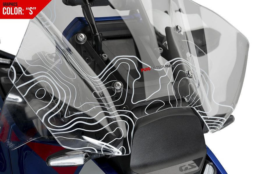 BMW R 1300 GS TROPHY [2025] - Touring Screen Plus | Grafik | PUIG 21795S
