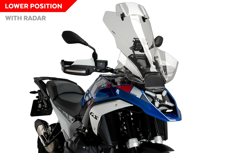 TRIUMPH BONNEVILLE T 120 BLACK [2025] - Touringskärm Plus med spoilerskärm | Rensa | PUIG 21796W