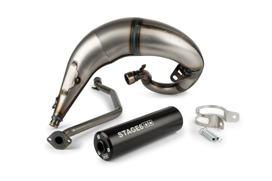 Beta RR Enduro 50 2T - Exhaust Streetrace High Mount CNC svart