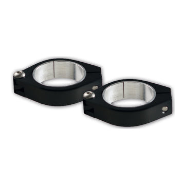 CNC Schellen-Set – 2 schwarze Schellen, Ø 57 mm, Alu-schwarz