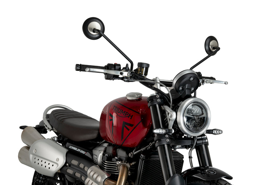TRIUMPH SCRAMBLER 1200X [2025] – ALU Frontplatte – Silber