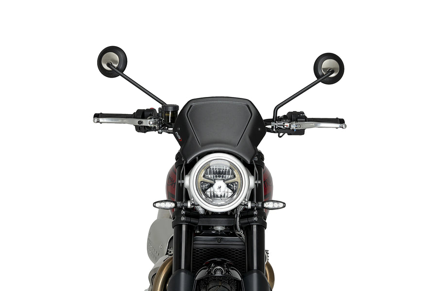 TRIUMPH SCRAMBLER 1200X [2025] - Frontpanel i aluminium | Svart | PUIG 22224N