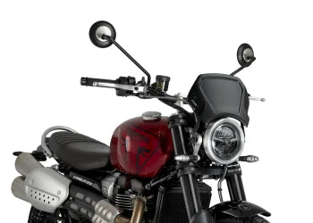 TRIUMPH SCRAMBLER 1200X [2025] – Frontplatte ABS – Carbon look