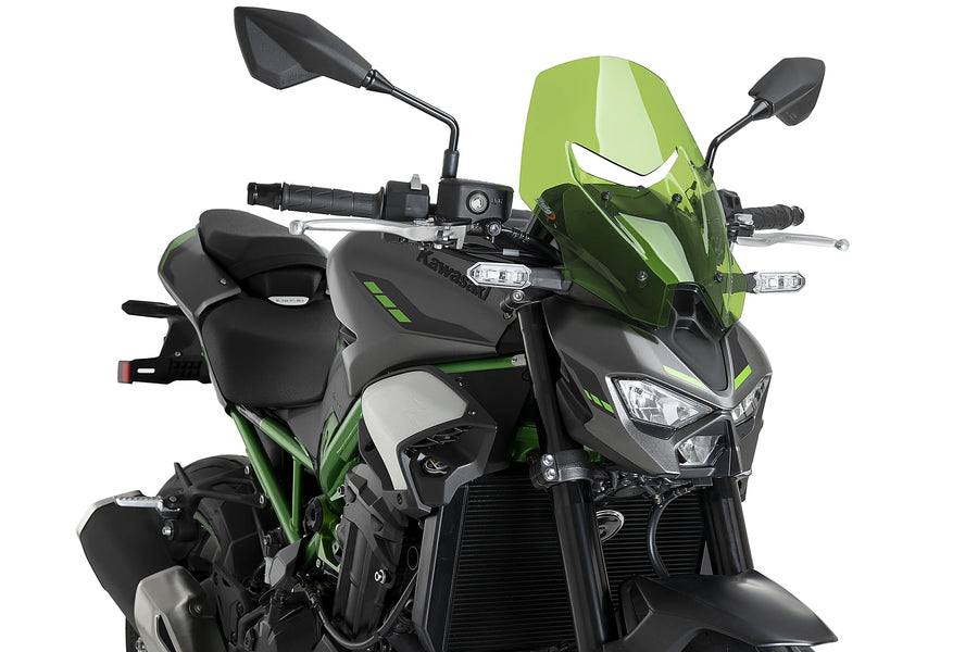 KAWASAKI Z 900 SE [2025] - New Generation Touring Windshield | Grön | PUIG 22440V
