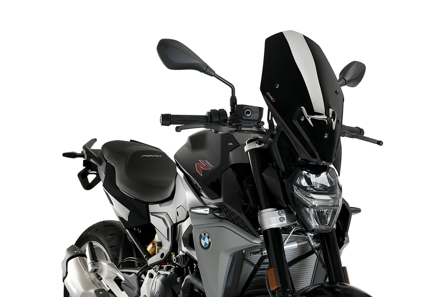 BMW F 900 R [2025] - New Generation Touring Windshield | Svart | PUIG 22488N