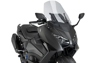 YAMAHA T-MAX 560 TECH MAX [2025] - D12 Spoiler | Matt svart | PUIG 22606J