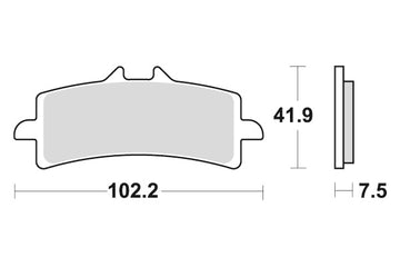 MV AGUSTA F4 [2012-2020] - Dubbla Sinter bromsbelägg