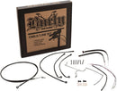 harley davidson flhrxs [BURLY BRAND] – Komplettes Edelstahl-Lenkerzug/Bremsleitungs-Kit-2