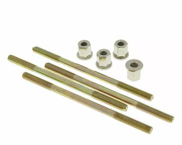 Yamaha DT 125 [Naraku] -Screw Set-cylinder inklusive nötter-4 delar - 0