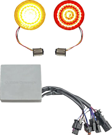 harley-davidson street bob [CUSTOM DYNAMICS] – SMART LED-kula blinkersinsatser
