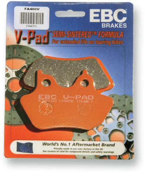ZERO S ZF14.4 ABS Naked Street [EBC] – Halbgesinterte „V“-Bremsbeläge vorne